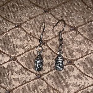 Buddha charm earrings
